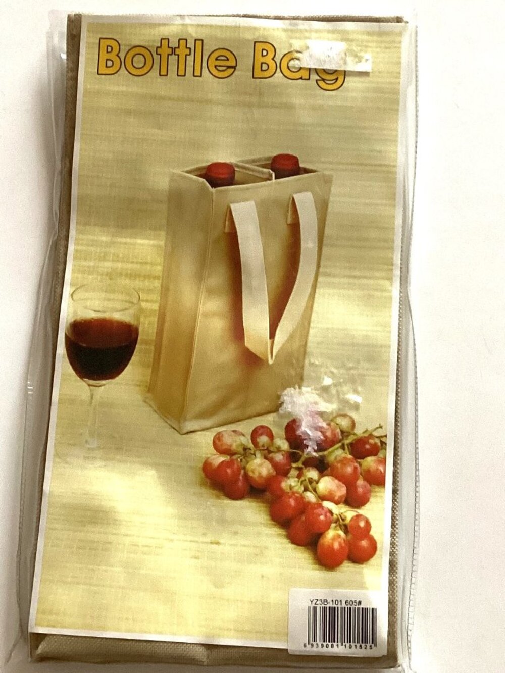Double Wine Bottle Carrier Bag Reusable 2-Bottle Wine Tote with Divider